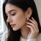 Lab Grown Diamond Stud Earrings  Emerald Cut DEF VS 2ct 925 Silver /10K /14K /18K Punk Style Factory Direct Sale Workplace Friendly Wearable Jewelry for Women