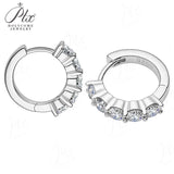 1CT Customize Earrings Moissanite Lab Grown Emerald/Ruby/Sapphire 925 Silver Hypoallergenic Factory Direct Sales for Women Gift