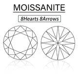 Lab Grown Moissanite Diamond Primary Color VVS1 Clarity Round Shape Brilliant Cut Beads Advanced Jewelry Making Materials