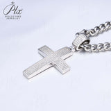 Dazzling Moissanite Hip-hop Cross Necklace - Hypoallergenic Choice for Easter Gifting to Family For Both Men and Women
