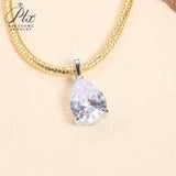 8-16 CT Custom Necklace Pear Cut Moissanite White 925 Sterling Silver Jewelry High-Quality Premium Christmas Gift Hypoallergenic