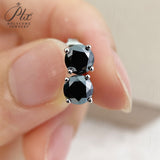 Classical Style 4 Claws Setting Round Brilliant Cut Moissanite Ear Studs D Color Moissanite Ear Jewelry
