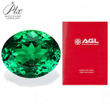 Multi-Size 0.16-3.29CT Oval Colombian Lab-Grown Emeralds Exquisite And Brilliant DIY Jewelry Available Ideal As A Gift