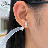 Lab Grown Diamond Earring 1CT Multi-Shape D Color 14K Gold Hypoallergenic & Fadeless Perfect for Daily Wear