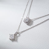 Moissanite 1ct Multicolor Classic Herry Necklace Pendant 925 Sterling Sliver Wedding/Birthday Jewely With Certificates Charms