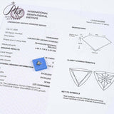 Triangle Shape 1.05CT VVS2 D White Lab Grown Diamond Gemstone IGI Certificate CVD HPHT DIY Material Jewelry Rings Women Charms