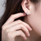 Princess Square Cut Moissanite Jewelry Set Women Only Gifts For Festivals And Anniversaries