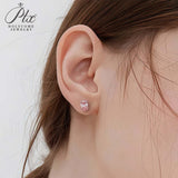 2-8CT Oval Moissanite Earrings for Women Solid 925 Sterling Silver Lab grown Gemstone Screw Back Design Hypoallergenic