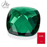 Loose Multi-Size Cushion-Cut Zambian Emeralds Are Hypoallergenic So They Are Safe And Reliable Raw Materials For DIY Christmas Gift Rings