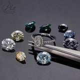 Sparkling Multicolor Moissanite Oval Cut 8Hearts 8Arrows Brilliant Facets Exquisite Loose Gemstones for Jewelry Crafting