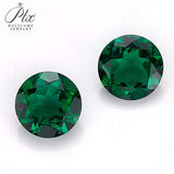 Loose Multi-Size Round Zambian Emeralds Can Be Used As Raw Materials For DIY Jewelry Rings Necklaces Earrings Etc Hypoallergenic