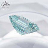 Wholesale Price Moissanite Stone Emerald Cut D Color Blue Green  VVS1 with GRA Certificate 0.5ct-10ct Gemstones