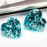 Heart Cut Lab-Grown Paraiba Loose Stones - Wholesale Price Romantic Gift Choice