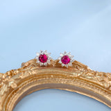 0.8-1.5CT Lab Grown Gemstone Stud Earrings 925 Sterling Silver Material Screw Back Design Suitable for Halloween/Christmas Gifts