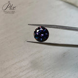 Imperial Purple Round Moissanite VVS1 Grade Vibrant Color & Sparkle Ideal for Engagement Rings & Luxury Jewelry Designs