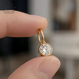 Lab Grown Diamond Earrings Exquisite New Arrival Design Round Cut 2ct DEF VS 10K/14K/18K Solid Yellow Gold Minimalist for Women Hypoallergenic Versatile