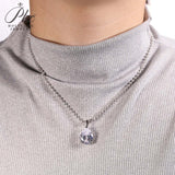 8-16 CT Custom Necklace Pear Cut Moissanite White 925 Sterling Silver Jewelry High-Quality Premium Christmas Gift Hypoallergenic
