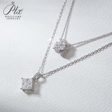 Moissanite 1ct Multicolor Classic Herry Necklace Pendant 925 Sterling Sliver Wedding/Birthday Jewely With Certificates Charms