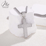 Dazzling Moissanite Hip-hop Cross Necklace - Hypoallergenic Choice for Easter Gifting to Family For Both Men and Women