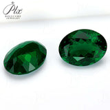 Loose Multi-Size Oval Zambian Emeralds To Create Hypoallergenic DIY Earrings Which Are Ideal As Christmas Gifts For Loved Ones