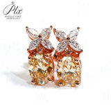 Moissanite Earrings Emerald/Ruby/Sapphire Styles 925 Silver Gift-Ready Hypoallergenic Fade-Resistant Factory-Direct Women Only