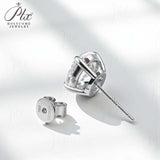 2-8CT Oval Moissanite Earrings for Women Solid 925 Sterling Silver Lab grown Gemstone Screw Back Design Hypoallergenic