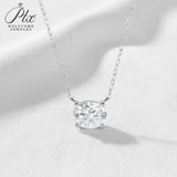 1-3CT Moissanite Necklaces Pendant Women Girls Birthday&Christmas Gift Chain Jewelry 925 Sterling Silver GRA