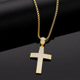 Dazzling Moissanite Hip-hop Cross Necklace - Hypoallergenic Choice for Easter Gifting to Family For Both Men and Women