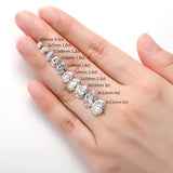 Moissanite Stone Princess Heart Marquise Emerald Radiant Round Pear Oval Cushion Asscher Cut GRA Certificate 0.3ct-5ct