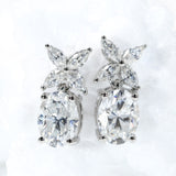 Moissanite Earrings Emerald/Ruby/Sapphire Styles 925 Silver Gift-Ready Hypoallergenic Fade-Resistant Factory-Direct Women Only