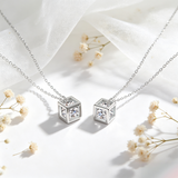 0.5‑1CT Moissanite Necklace 925 Sterling Silver D Color VVS1 Round Cut Pendant GRA Factory Direct Hypoallergenic Fine Jewelry