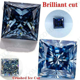 Moissanite Stone Moissanite Stone 0.35ct-5ct Colorful VVS1 Princess Shape Excellent Beads For Women's Jewelery Diamond Ring