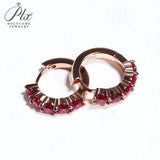 1CT Customize Earrings Moissanite Lab Grown Emerald/Ruby/Sapphire 925 Silver Hypoallergenic Factory Direct Sales for Women Gift