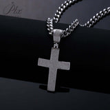Dazzling Moissanite Hip-hop Cross Necklace - Hypoallergenic Choice for Easter Gifting to Family For Both Men and Women