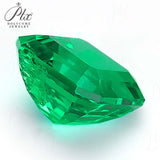 Loose Multi-Size Asscher-Cut Colombian Lab-Grown Emeralds Which Can Be Used As Raw Materials For Making Exquisite Jewelry And Given To Lovers