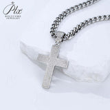 Dazzling Moissanite Hip-hop Cross Necklace - Hypoallergenic Choice for Easter Gifting to Family For Both Men and Women