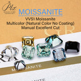 Luxury Multicolor Moissanite Gemstones  Asscher Cut Loose Diamonds  Perfect for Rings Earrings & Pendant Making