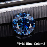 Lab Grown Moissanite Diamond Primary Color VVS1 Clarity Round Shape Brilliant Cut Beads Advanced Jewelry Making Materials