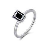 Emerald Cut Ring 1-10CT Moissanite&Ruby&Sapphire&Zambian 925 Sterling Silver Wedding Eternal Band Anniversary Gift Classical