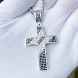 Dazzling Moissanite Hip-hop Cross Necklace - Hypoallergenic Choice for Easter Gifting to Family For Both Men and Women