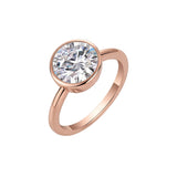 3ct Moissanite Round Stone Ring D White S925 White Gold Yellow Gold Rose Gold Classic Luxury Women Jewelry Daily Fashion