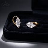 Lab Grown Diamond Earrings Exquisite New Arrival Design 10K/14K/18K Solid Yellow Gold Marquise Cut 2/3ct DEF VVS Minimalist for Women Hypoallergenic Versatile