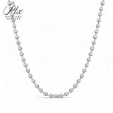 Round Moissanite Necklace for Women 925 Sterling Silver Jewelry Women's Moissanite Tennis Chain Gift