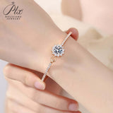 Series Closed Bracelets Set with Moissanite These Bracelets Are Exclusively for Women and Make An Ideal Engagement Gift