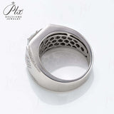 Round Moissanite Rhombus Shape Ring for Men Gifts For Festivals And Anniversaries