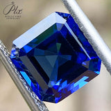 High-Quality 0.08-6.2ct Multi-Size Loose Asscher Lab-Grown Sapphires Anti-Allergy DIY Jewelry Crafting Materials
