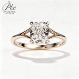 1-3ct Lab Grown Diamond Ring 925 Sterling Silver IGI Certified Cushion Cut Hypoallergenic Wedding Ring Engagement Ring Factory Direct Sale Daily Wear Commuter‑Friendly