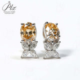 Moissanite Earrings Emerald/Ruby/Sapphire Styles 925 Silver Gift-Ready Hypoallergenic Fade-Resistant Factory-Direct Women Only