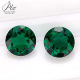 Loose Multi-Size Round Zambian Emeralds Can Be Used As Raw Materials For DIY Jewelry Rings Necklaces Earrings Etc Hypoallergenic