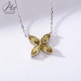 Horseshoe Clover Plated Moissanite Earrings & Necklace - Classic Design Daily Wear Hypoallergenic Ideal Gift